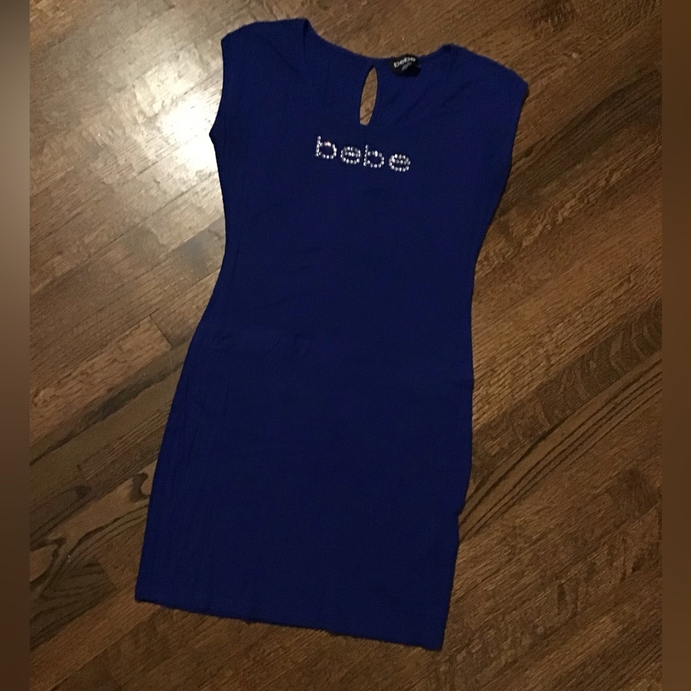 Bebe ribbed midi dress